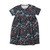 Walkiddy - Organic Musselinkleid kurzarm Floral Night