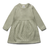 Puri - Organic Steickkleid Ajour Baumwolle/Seide Pistazie