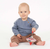 Sense Organics - Organic Wickeljacke feiner Merinostrick denim Melange