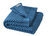 Disana - Organic Wabenstrickdecke Merinowolle taubenblau