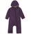Disana - Organic Wollwalk Overall mit Zipper Aubergine