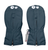 Color Kids - Wasserfeste Ski-Handschuhe mit Zipper & Augen Blaugrau