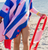 Quut - Beach Poncho schnelltrocknend Cherry