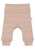 Petit Piao - Organic Leggings mit Nabelbund Modal Streifen Nostalgic Rose/ Dark Off White