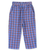Lötiekids - Organic weite Feincord Hose Karo lavendel