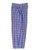 Lötiekids - Organic weite Feincord Hose Karo lavendel