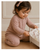 Smallstuff - Einteiler Schlafanzug Merinowolle Rippe Soft Powder