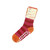 HirschNatur - extra dicke Ringelstoppersocke reine Wolle kbT himbeer/rot/orange