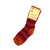 HirschNatur - Grobstrickringelsocke reine Wolle kbT himbeer/rot/orange