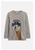 Longsleeve grau meliert mit Alpaka von Hust&Claire