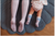 Kniestrumpf Old School Lavenda Mamas Feet