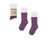 Kniestrumpf Rippe Old School aubergine Mamas Feet