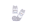 Kniestrumpf Eule grau von Mama´s Feet