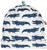 Beanie Sommer Krokodil ultramarin Loud+Proud