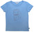 Enfant Terrible T-Shirt blau mit Löwenstickerei