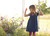 Kleid kurzarm mit Stickerei marine Enfant Terrible