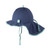 Flapper, Mütze mit. Nackenschutz blau