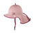Flapper, Mütze mit. Nackenschutz rosa