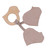Müsli - Figure teether rose wood