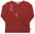 Enfant Terrible - Shirt mit Federstickerei rost