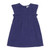 Neela Musselin Kleid navy