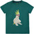 T-Shirt grün mit Kakadu Print von The New