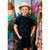 T-Shirt Navy mit Palmen von The New