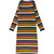 Ripp-Kleid Streifenmuster bunt langarm von The New