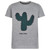 T-Shirt grau meliert mit Kaktus Free Hugs von The New