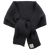 Nordic Label - Schal Merinostrick dark grey melange