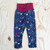 Kiezkinder Alpenfleece Hose Leggings Blümchen Dunkelblau Jeans
