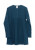 Organic by Feldman - Tunic dress LS organic Merino petrol-blue