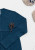 Organic by Feldman - Tunic dress LS organic Merino petrol-blue