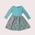 Little Green Radicals - Night Time Foxes Little Twirler Dress