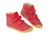 Disana Schnürstiefel Bordeaux Wollfilz
