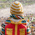 Little Green Radicals - Strick Beanie Gold Striped
