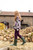Sense Organics - DELIA Knitted Sweate Olive Sand Grey Pattern