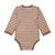 Celavi - Body Longsleeve Merinowolle Streifen Coca Mocha Melange