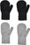 Celavi - Magic Handschuhe Wolle 2-pack Grau