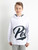 Petrol - Sweater Hoodie mit Print Bright White