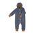 Pure Pure - Baby-Overall Plüsch stormy blue