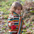 Little Green Radicals - Strickschal Rainbow Striped