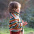 Little Green Radicals - Strickschal Rainbow Striped