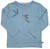 Enfant Terrible - Shirt mit Schwalbenstickerei Ice Blue