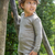 Engel - Wolle-Seide Kinder Shirt Hellgrau Melange