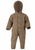 Engel - Wollfleece Overall mit Kapuze walnuss melange