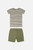 Hust&Claire - Set Bambusviskose T-Shirt & Shorts Turtle Green