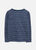 Hust&Claire - Shirt Wolle/Seide Marine Streifen
