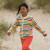 Little Green Radicals - Summer Rainbow Striped Cardigan Strick