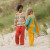 Little Green Radicals - Summer Rainbow Striped Cardigan Strick